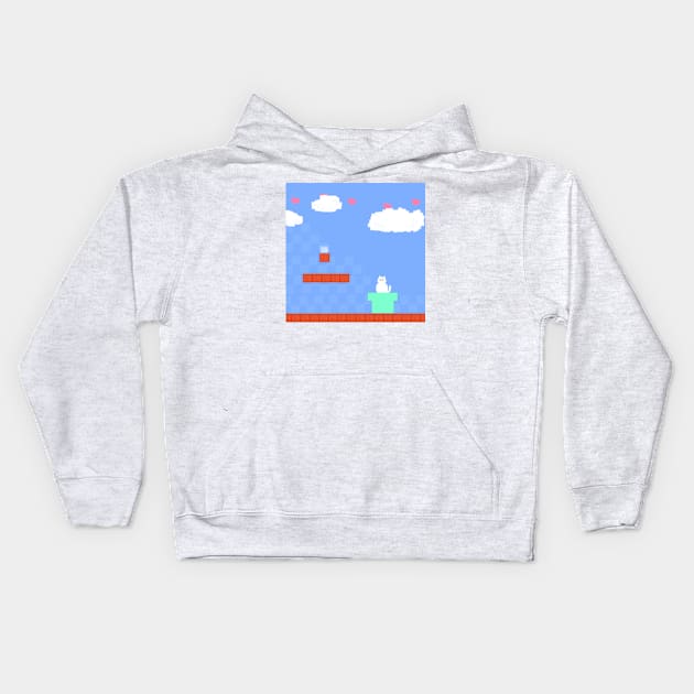 SUPER LOVE Kids Hoodie by pixelcrush